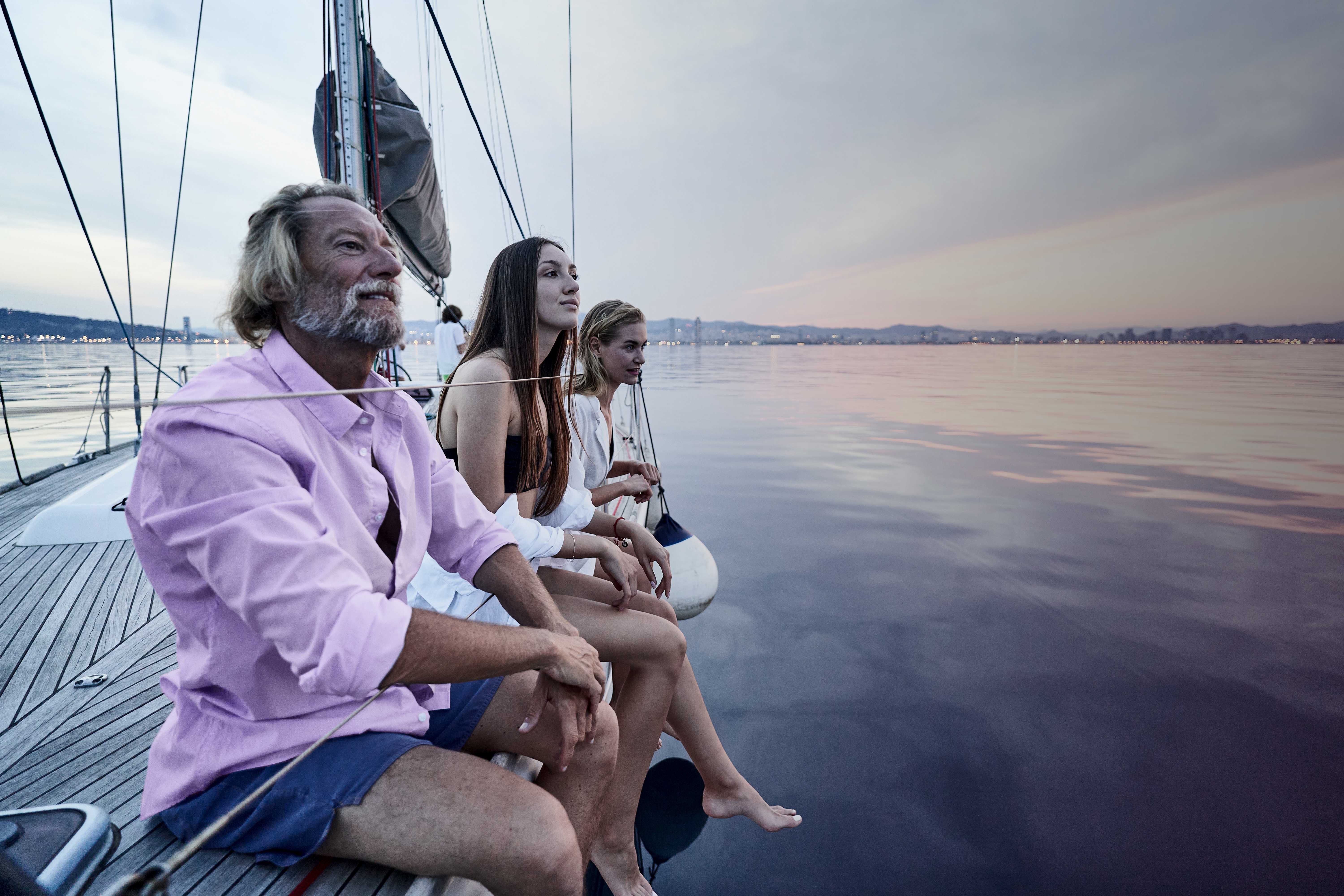 Family on sunseeker